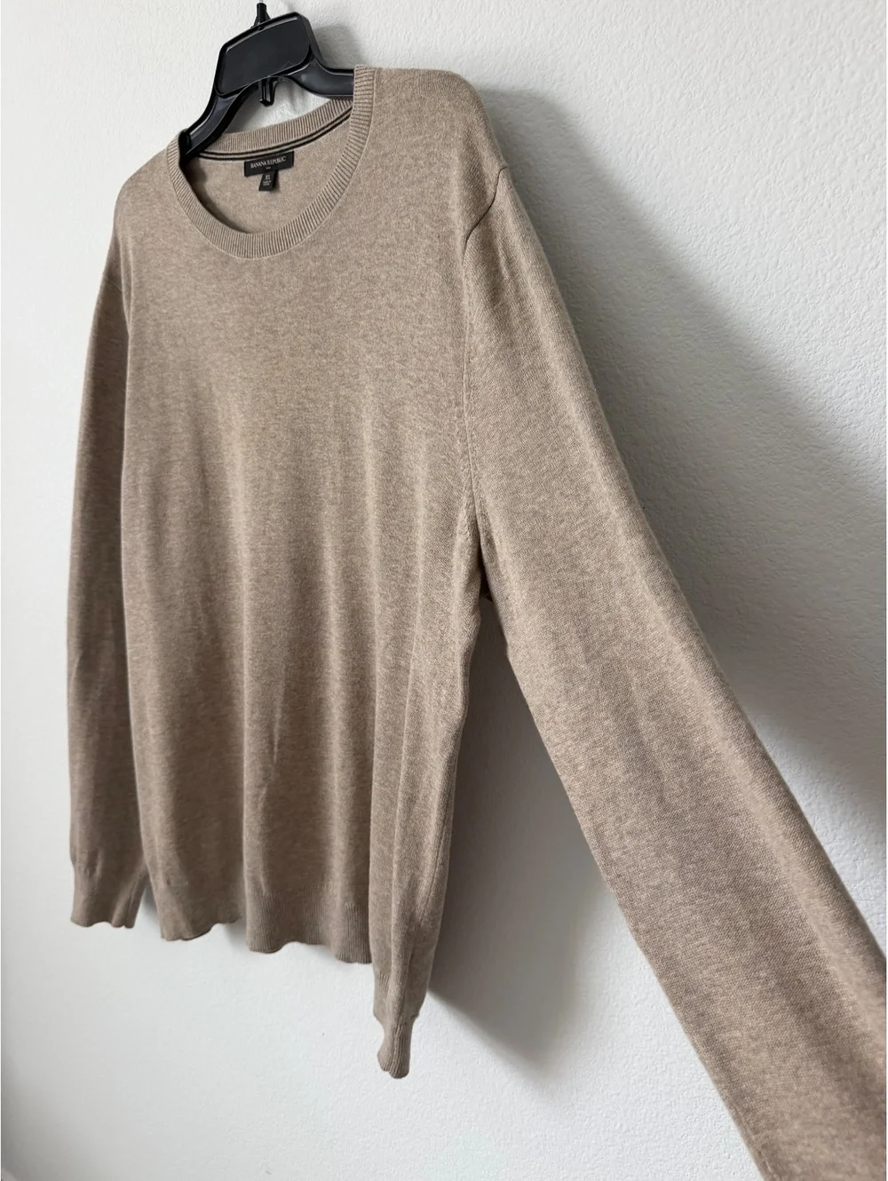 Banana Republic Long Sleeve Crew 100% Cotton Pullover Sweater Men's Size XL
